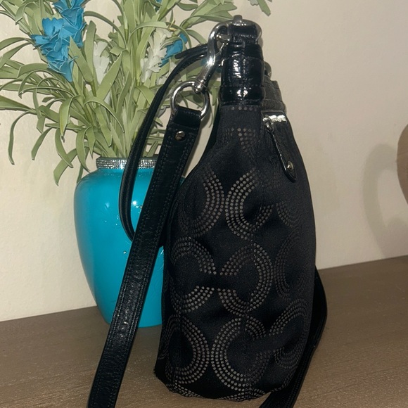 COACH Ashley Dotted Op-Art Crossbody Bag - Picture 6 of 12